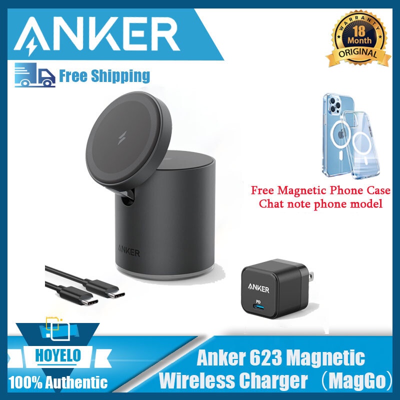 Anker Wireless Charger, 623 MagGo 2in1 Wireless Charging