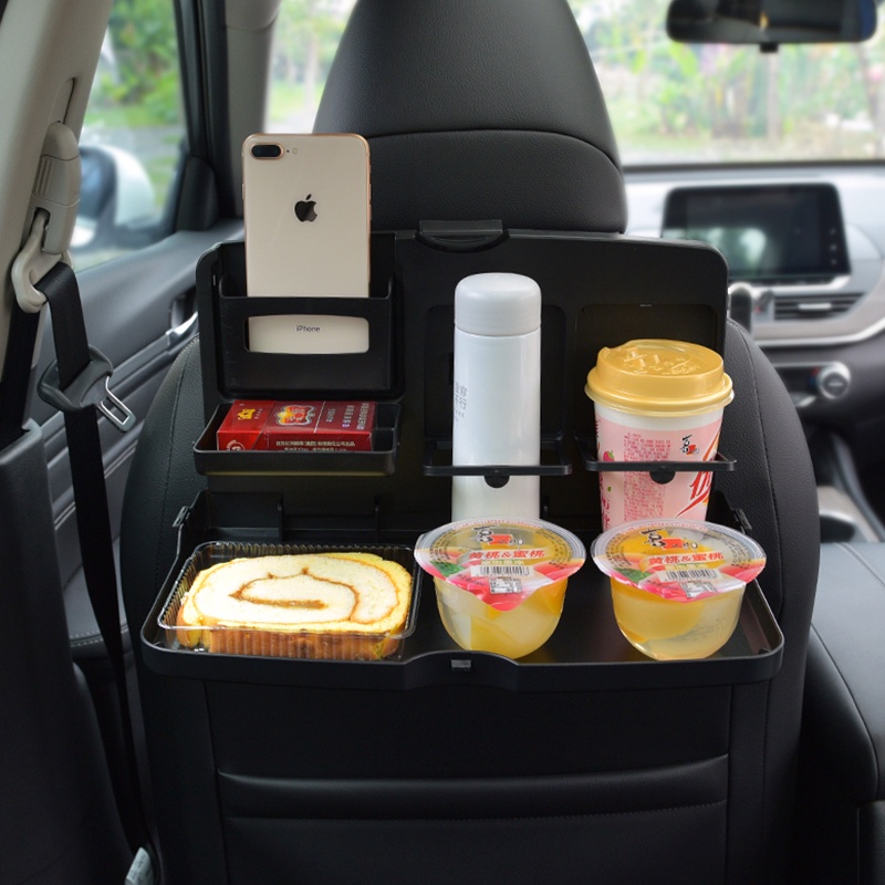 Universal Multifunctional Car Folding Table Rear Seat Storage Drink ...