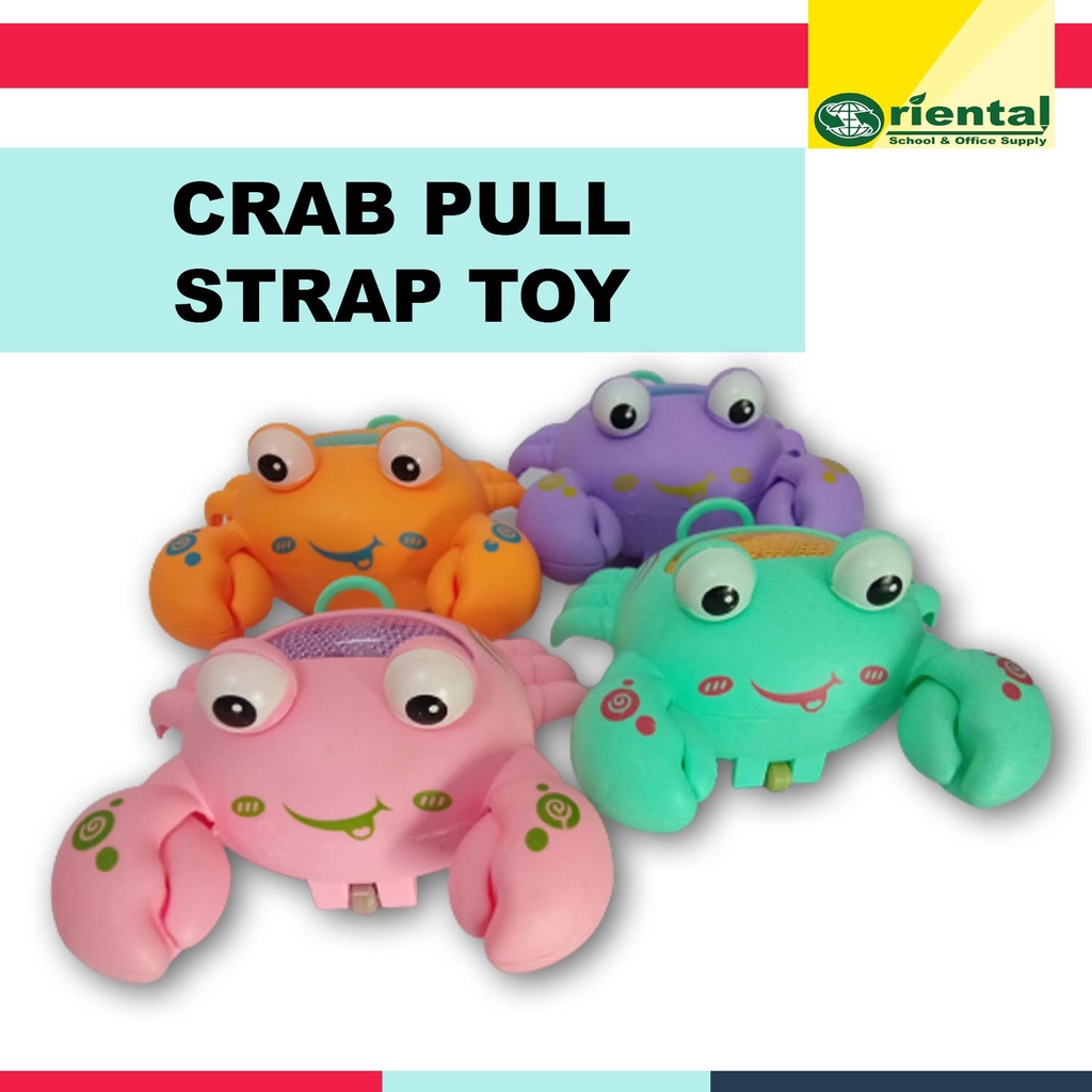 Crab Pull Strap Toy / Pull String Mechanism / Random color - Sold Per ...