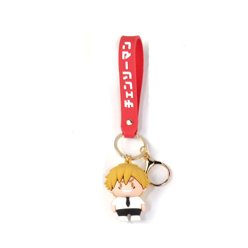 Anime Chainsaw Man Keychain Doll PVC Bag Pendant Pochita Denji Power ...