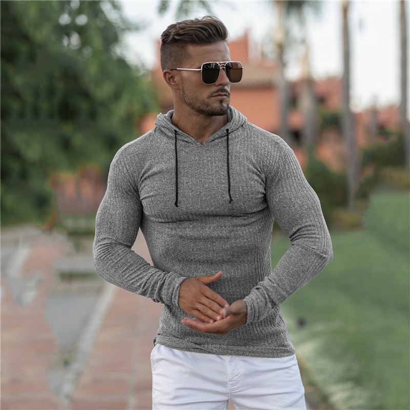 Mens muscle fit on sale sweaters