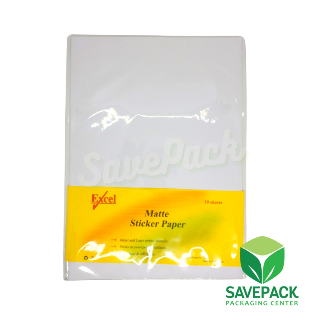 EXCEL Matte Sticker Paper [[10 Sheets]] | Shopee Philippines