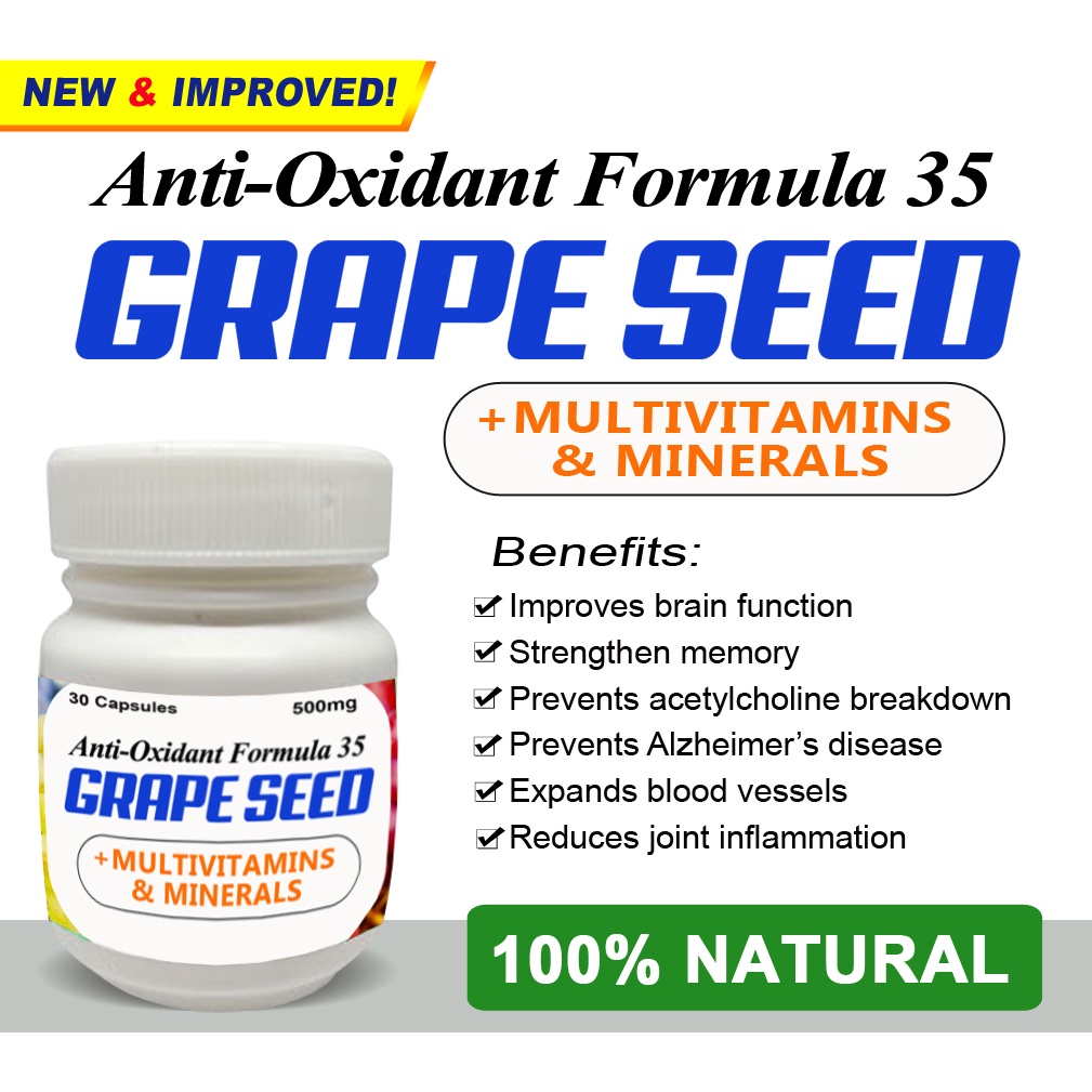 FORMULA 35 GRAPE SEED CAPSULES (ED) Shopee Philippines