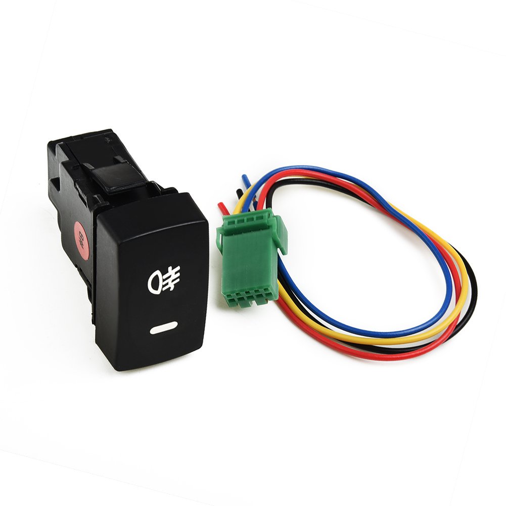 5Pin Car Light Switch On/Off LED Push Button Fog Lamps Switches With