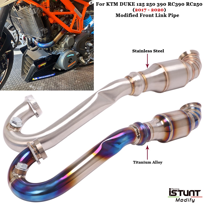 For Duke Ktm 125 250 390 Rc390 2017-2020 Motorcycle Exhaust System 