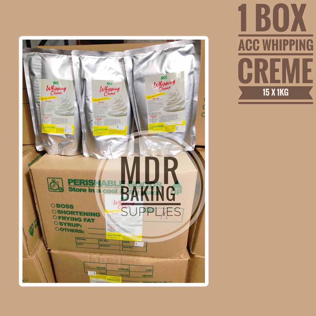 ACC Whipping Creme 1 Box (15 x 1KG) like whippit Shopee Philippines