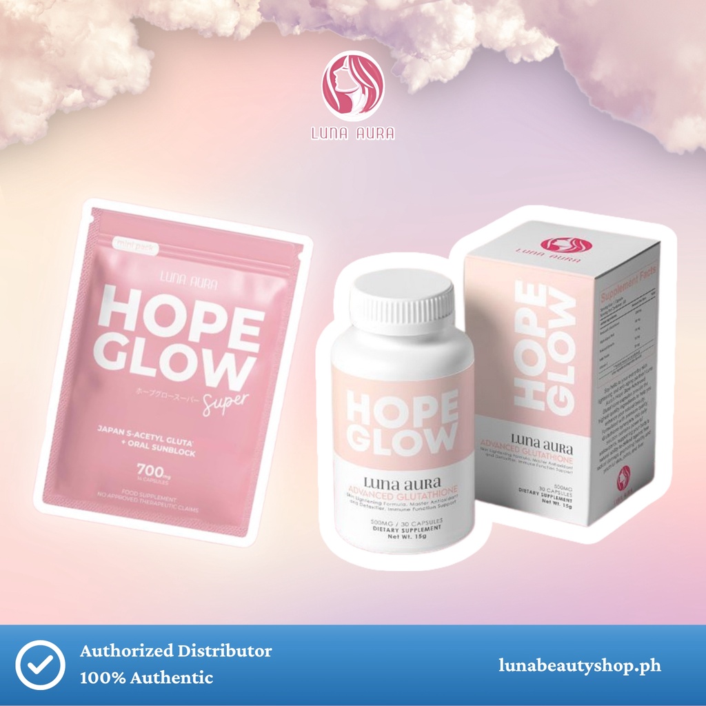 Luna Aura Hope Beauty Lean Coffee And Hope Glow Advanced Glutathione Capsule Shopee Philippines