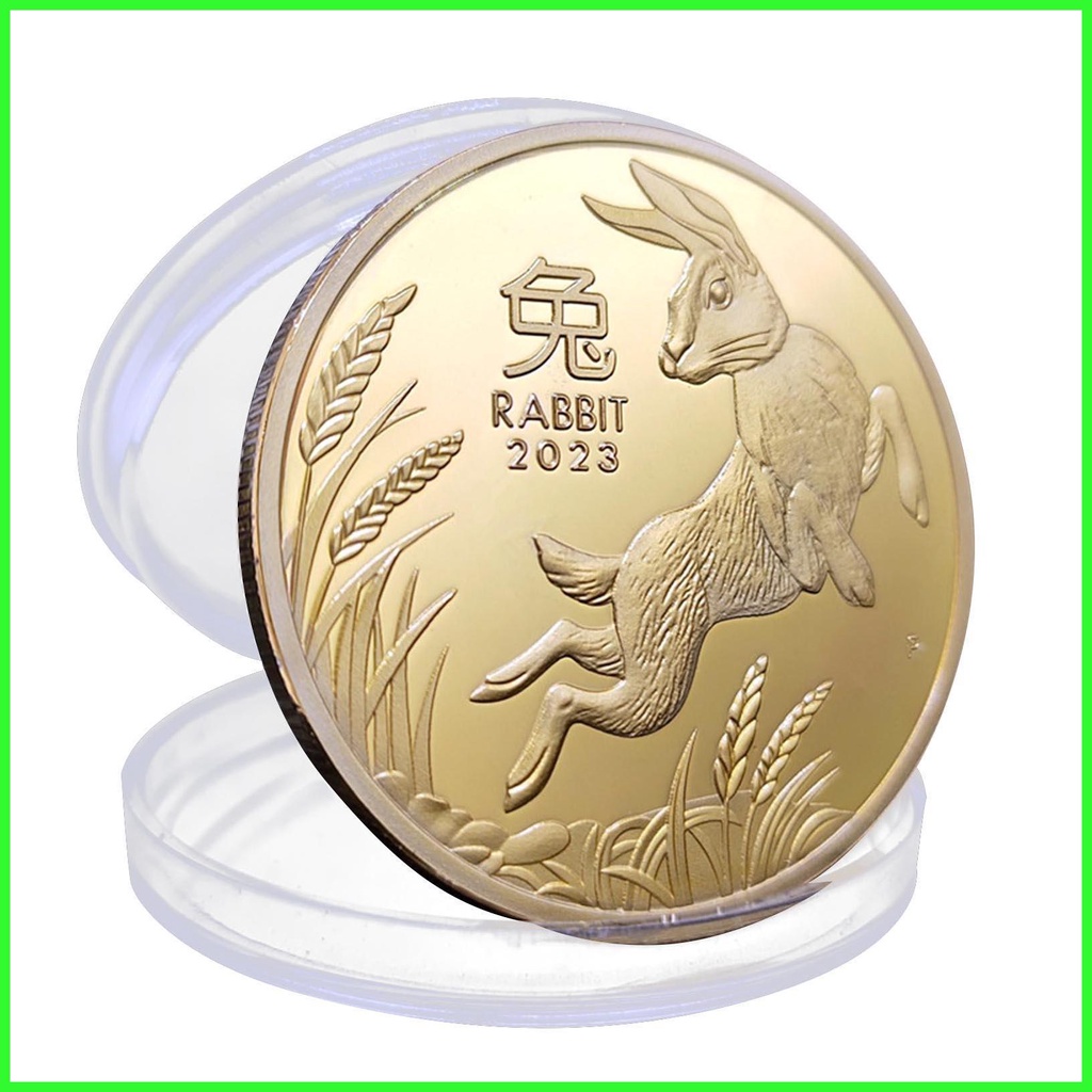 Chinese Rabbit Coin Gold Silver 2023 Chinese New Year Bunny Coins
