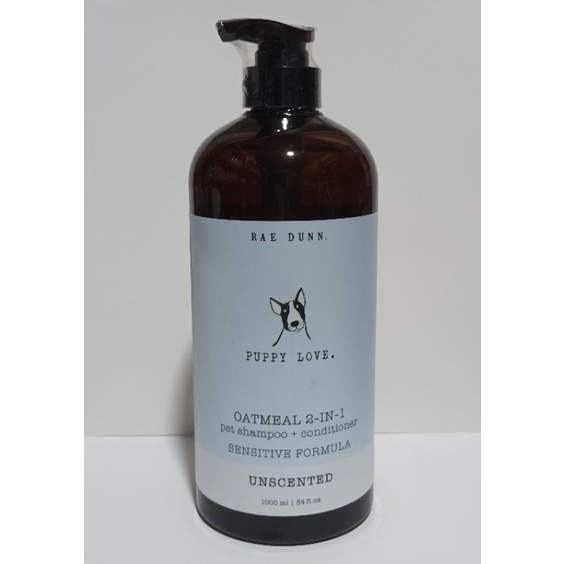 Rae Dunn Puppy Love. Oatmeal 2in1 Dog Shampoo & Conditioner