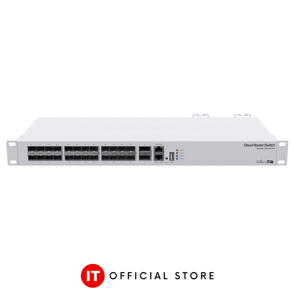MikroTik CRS326-24S+2Q+RM - (2) 40 Gbps QSFP+ and (24) SFP+ Ports ...