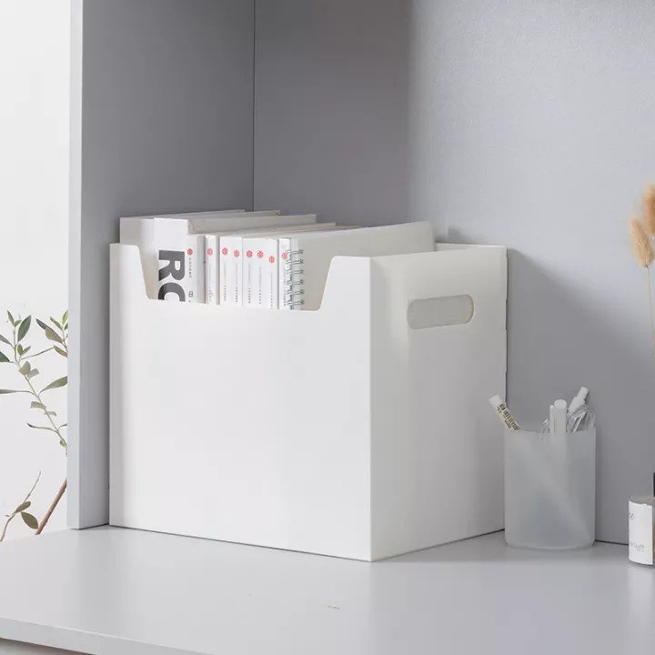 TMO Box White Storage Box Desktop Book Storage Multi-Purpose Shelf - uk ...
