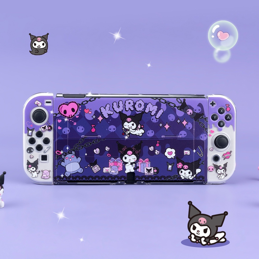 Nintendo Switch OLED Kuromi Theme Protective Case Transparent Cute ...