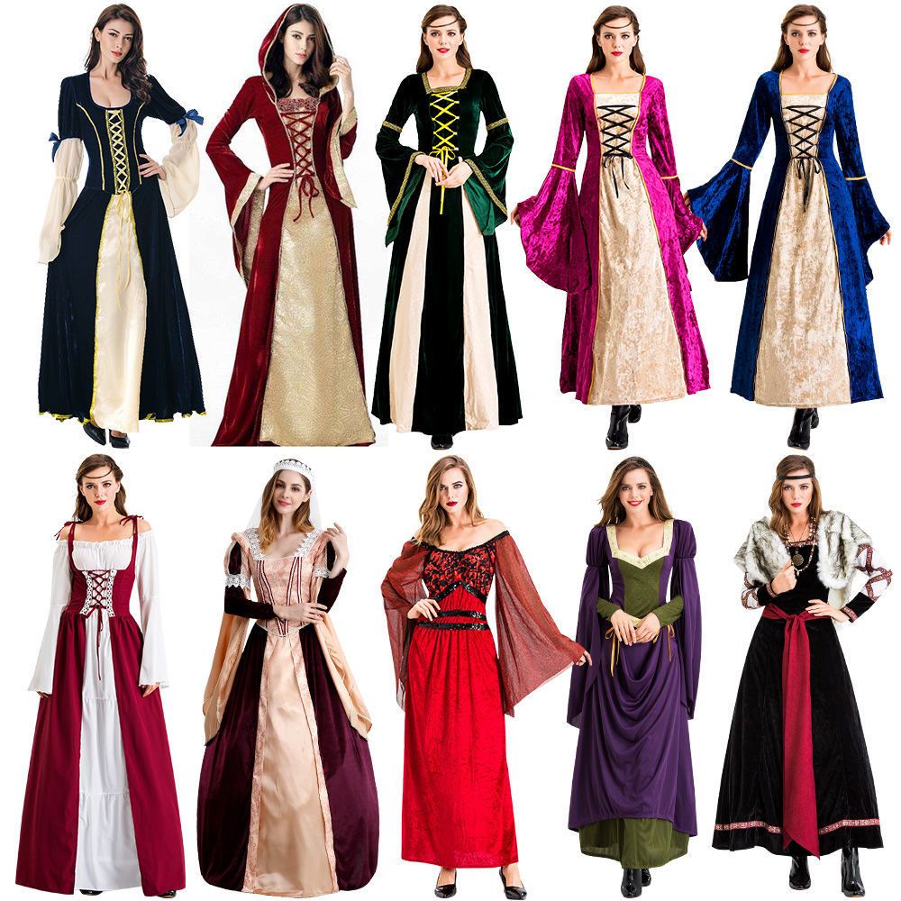 Adult European court costumes Noble queens Film and television costumes ...