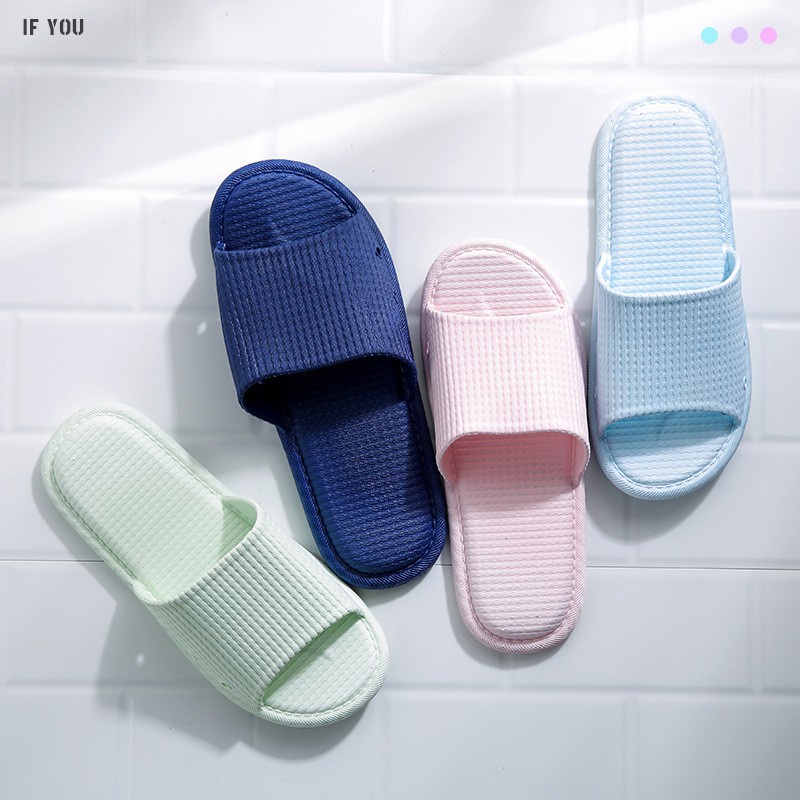 Solid Color Bedroom Slipper Unisex Comfy Home NonSlip Silent Indoor