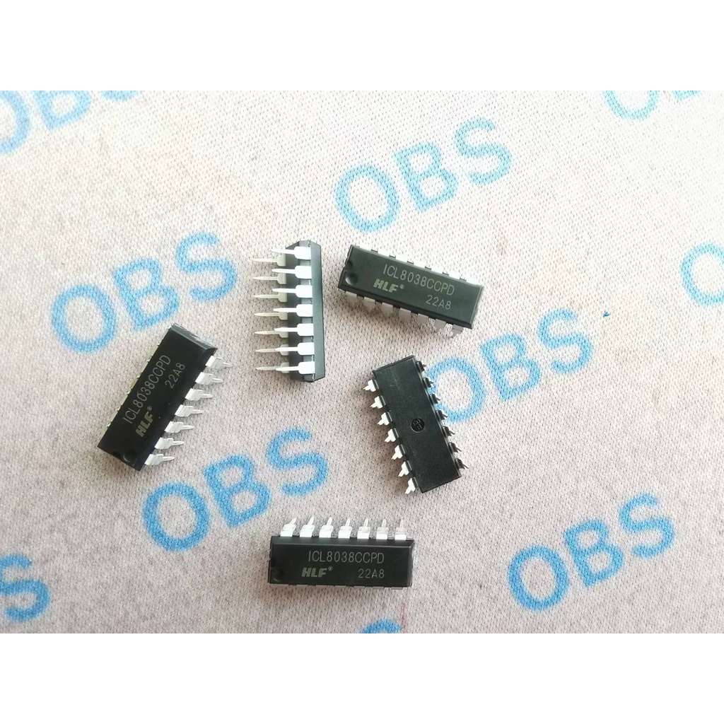 ((5 Pcs) ICL8038CCPD Waveform Generator Signal ICL8038 DIP14 Shopee