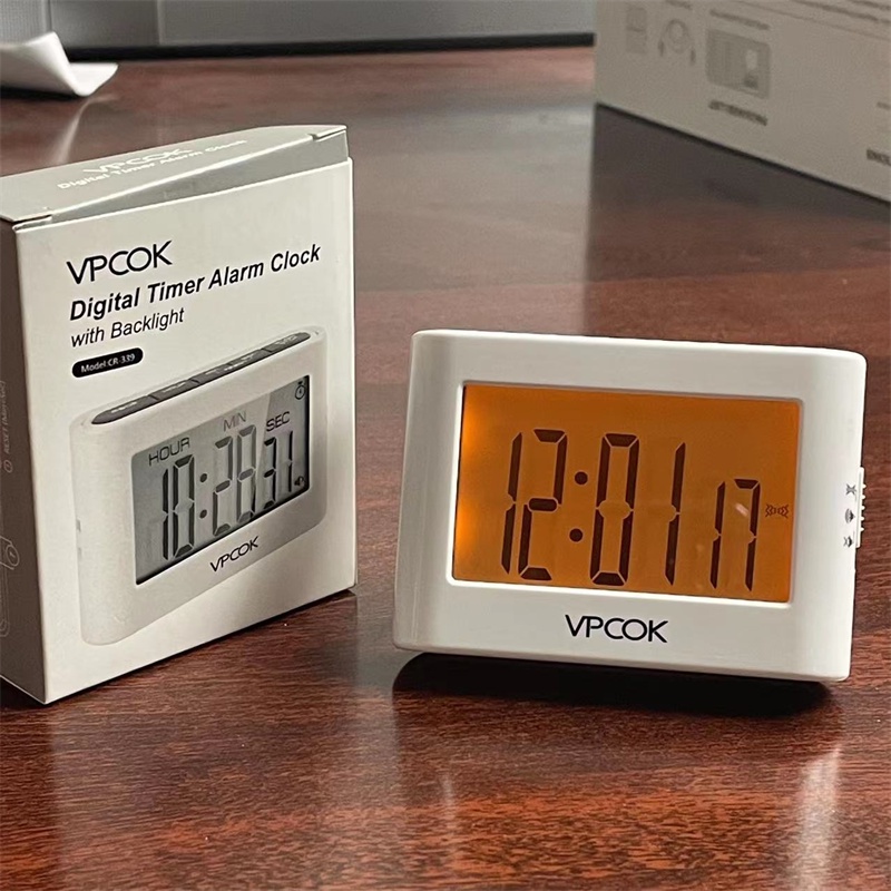 MUJI/MUJI creative simple alarm clock student clock electronic smart