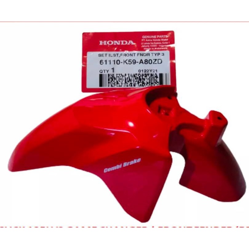 Front fender (Tapalodo) Mudguard for Click 125 /150 game changer V2 ...