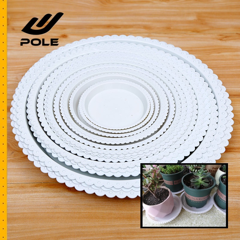 Gardening Pots Plate Plastic Bottom Tray Durable Home Decor Tray Indoor ...