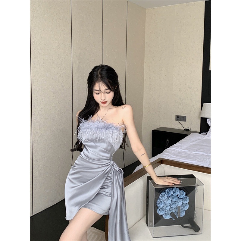 Tube Fashion Top One-piece Tassel Dress main image 1