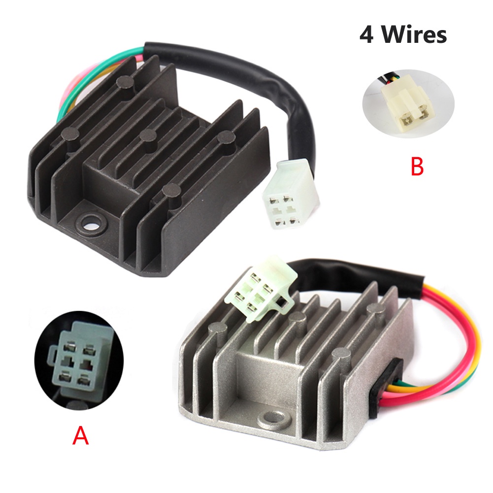 4 Wires Rectifier 12V Voltage Regulator Rectifier Motorcycle ATV For