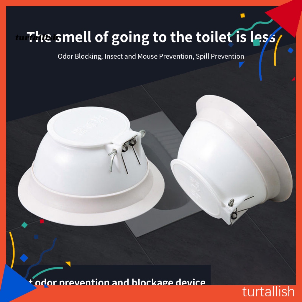 TURT Mini Floor Drain Deodorizer Bathroom Fitting Sewer Pipe Anti