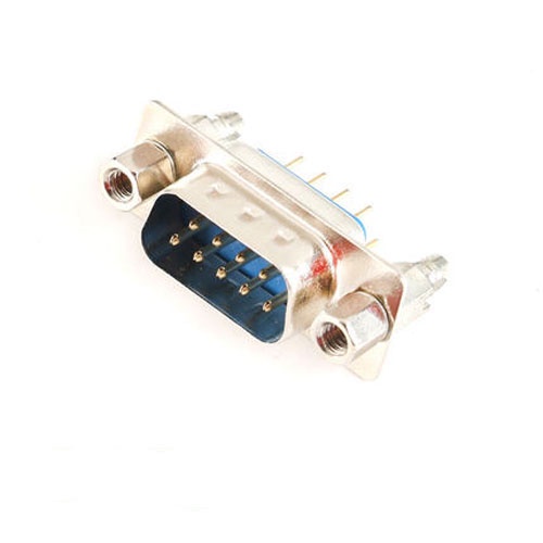 10pcs DP9 9 Pin Male/Female Blue Straight Pin DB9 Dsub PCB Mount RS232