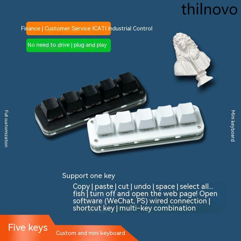 Five-key Mini Mechanical Keyboard personality custom drive - free copy ...