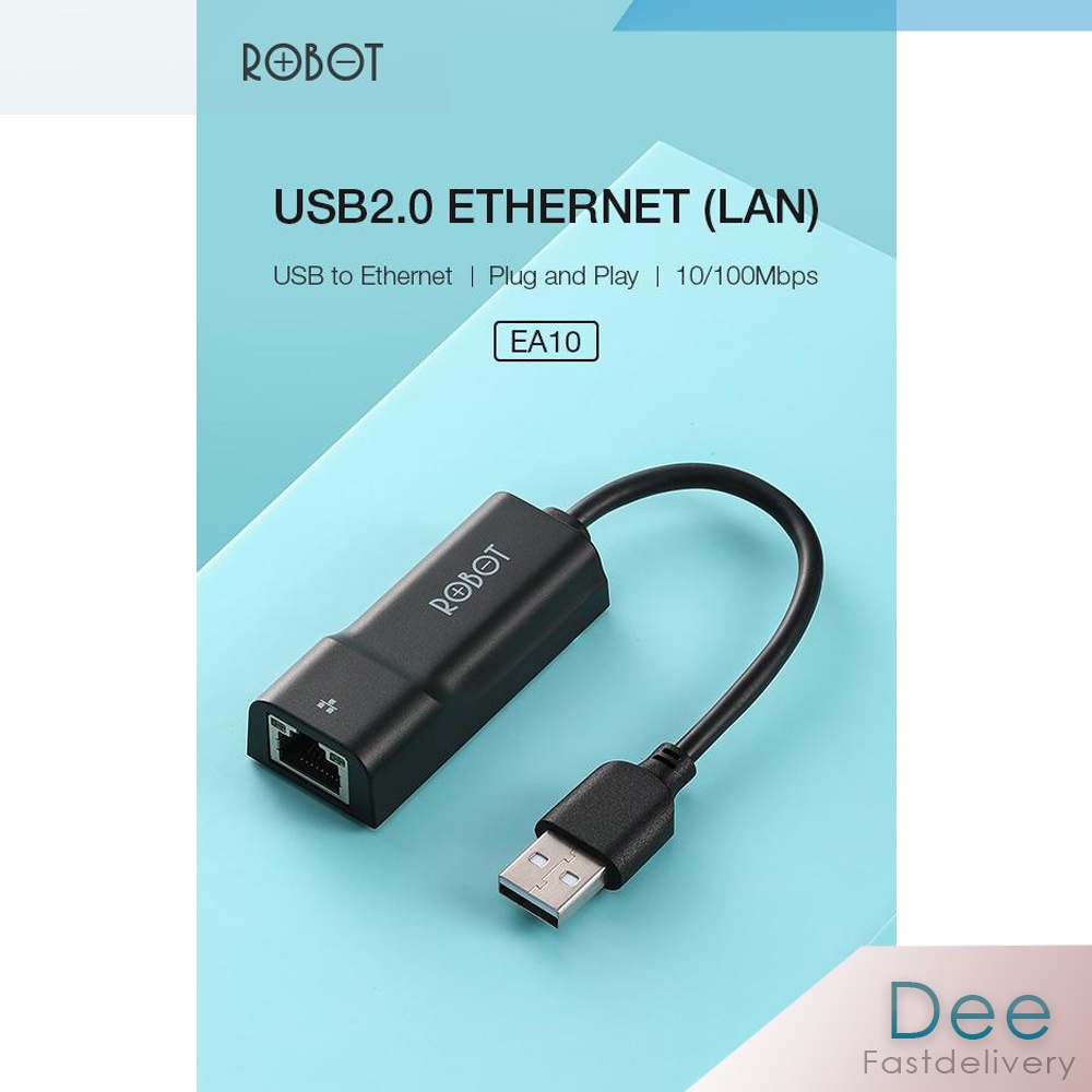 Robot EA10 USB 2.0 to 10/100Mbps Adapter Network RJ45 LAN