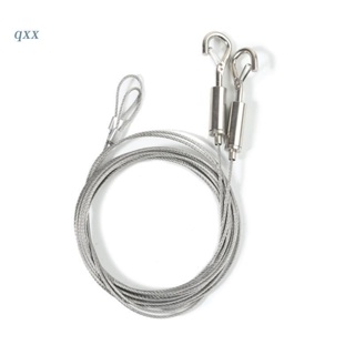 Adjustable Picture Hanging Wire 4pcs Mirror Frame Kit - Heavy Duty Stainless Steel Wire Rope 3 Meter x 1.5mm, Silver