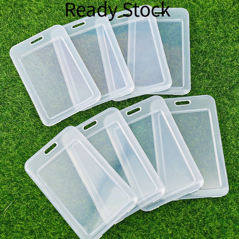 Ready Stock Clear Waterproof Transparent PVC ID Card Cover Plastic Card ...