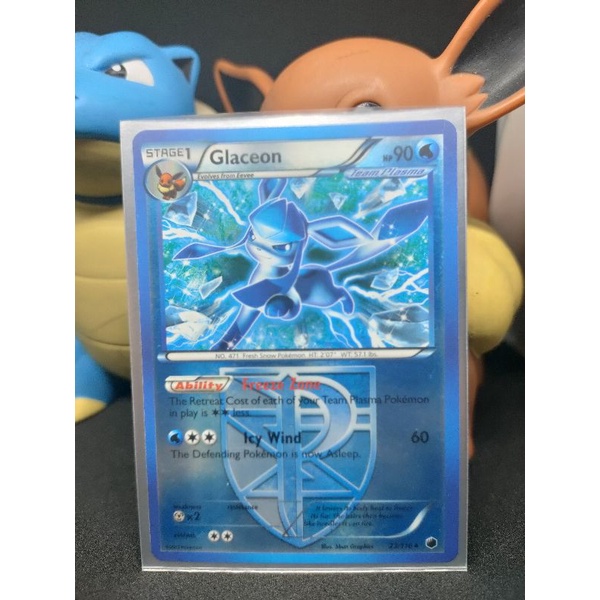 Glaceon Team Plasma Pokemon Card Shopee Philippines