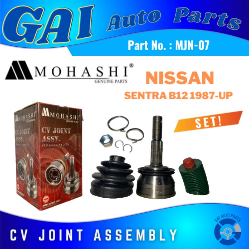 CV Joint Assembly (MJN07) for NISSAN Sentra B12 1987UP MOHASHI