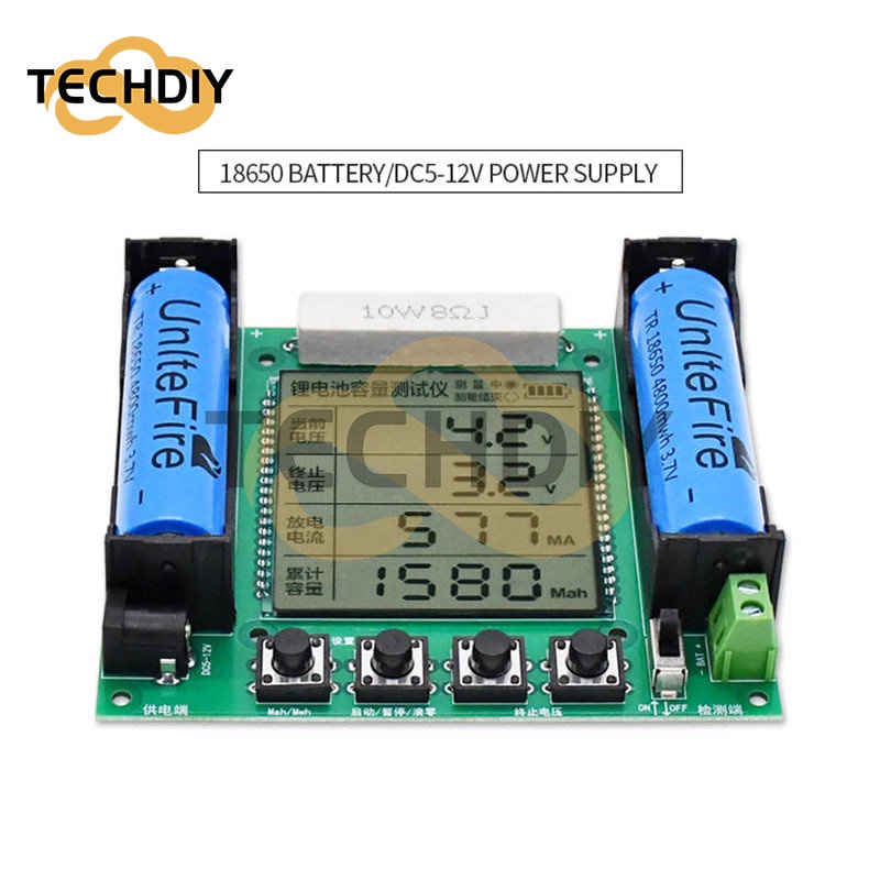 18650 Lithium Battery Capacity Tester Module High Precision XH-M239 LCD ...