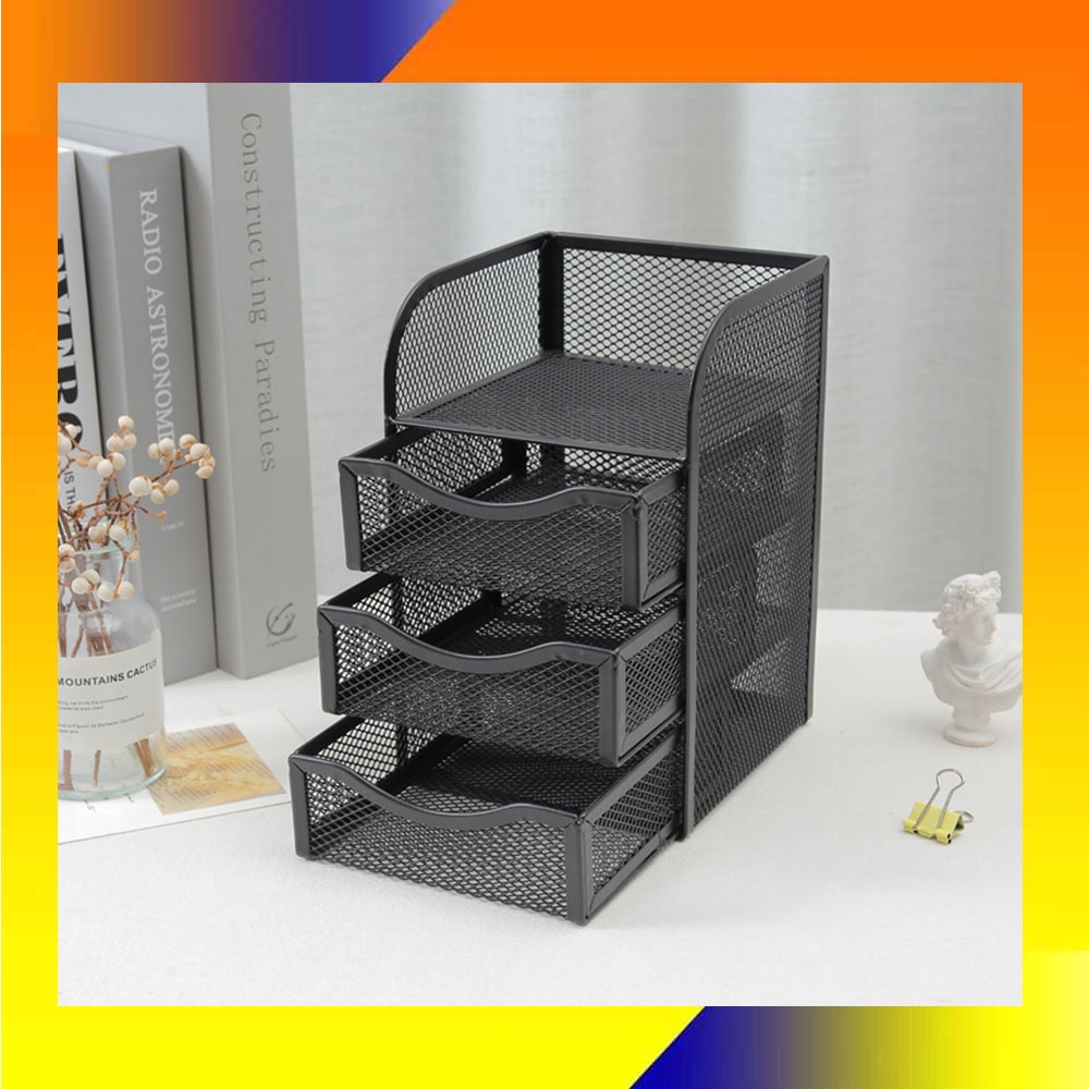 Paper Letter Tray Drawer stationery storage box table rack metal note