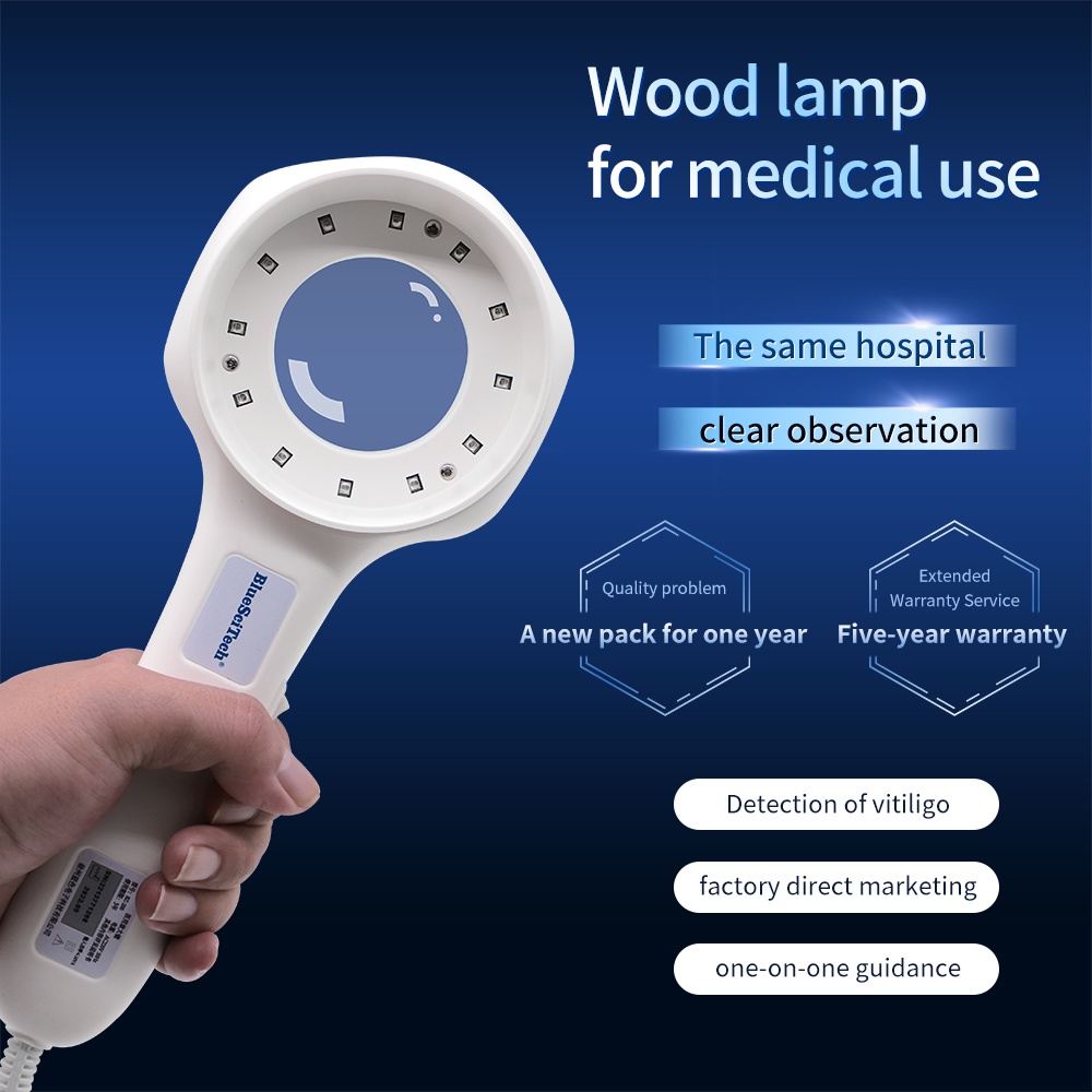 Woods' Lamp Light UV Light Cat Moss Detector Cat Fungus Detector UV Pet
