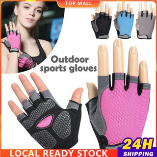 Yoga Gloves Sports Anti-Slip Half Finger Riding Gloves Yoga Aids