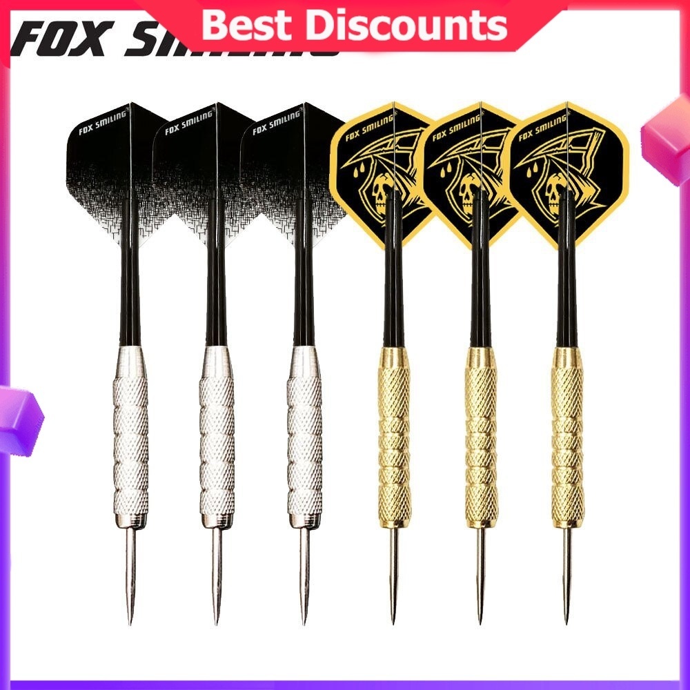 Fox Smiling 3PCS/Sets Darts Pin 18g Golden 22g Silver Steel Tip Dart