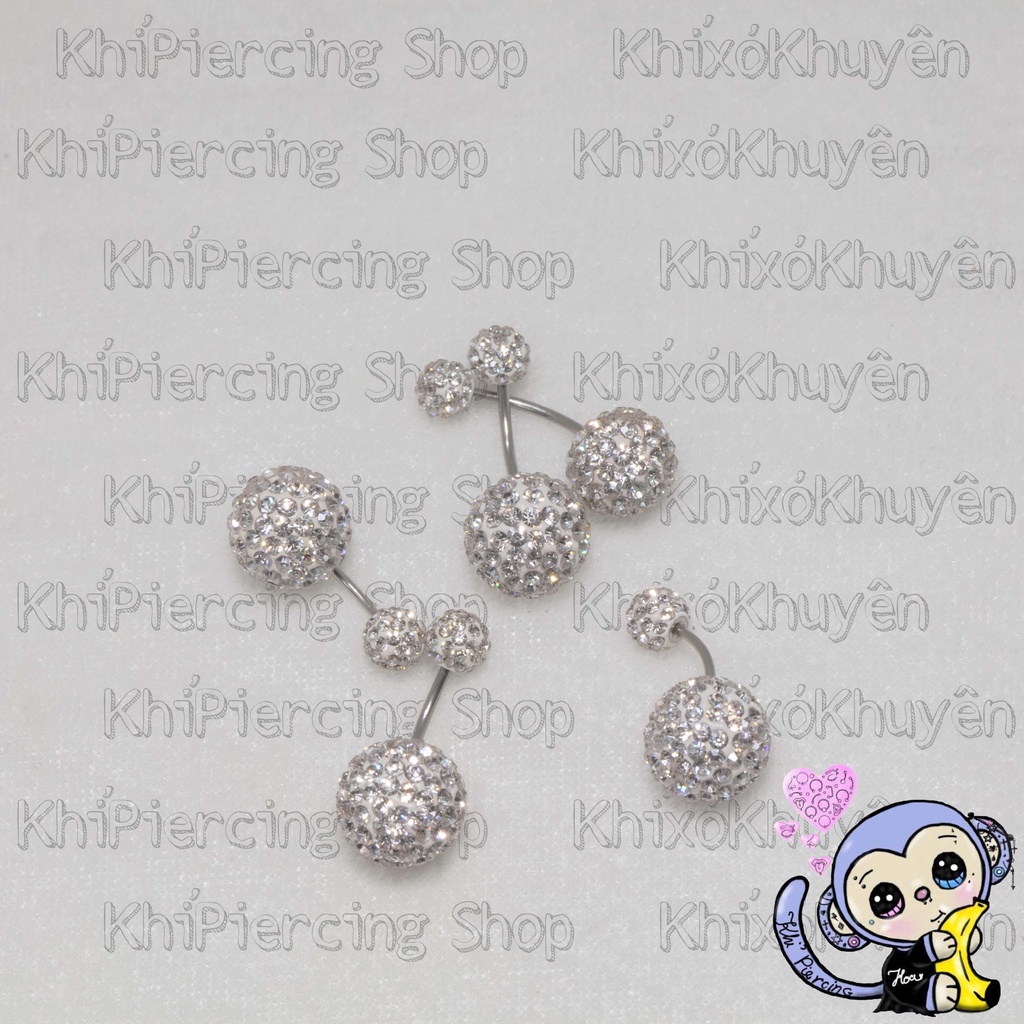 Mini White Stone Navel Piercings Monkey Piercing Piercing Shopee