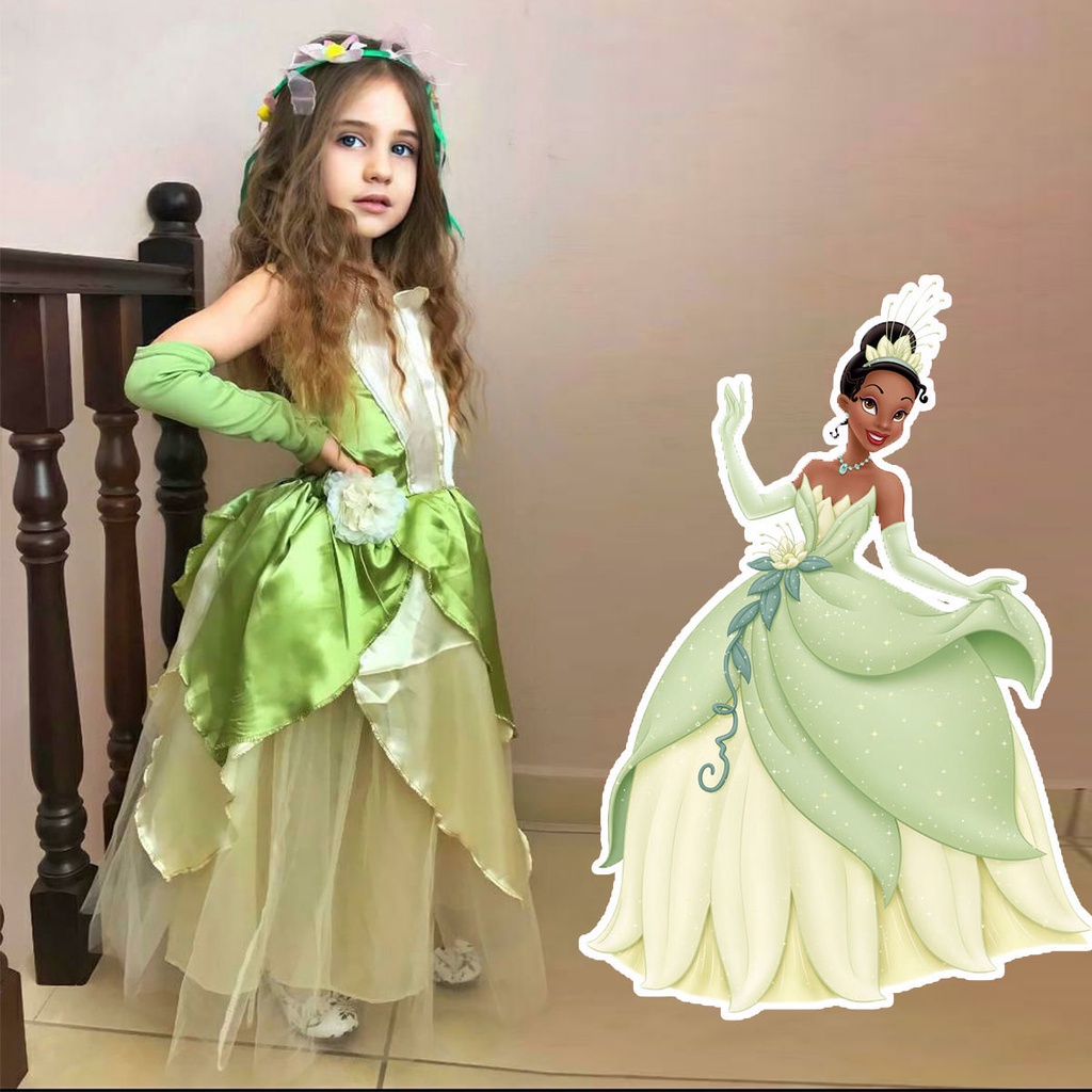 Kids Disney character dress up The Wizard of Oz dress Princess Tiana