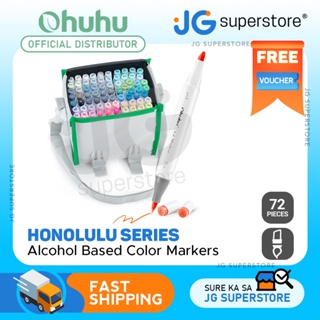 Ohuhu 48 Pastel Colors Dual Tips Alcohol Markers Y30-80400-87 & Y30-80