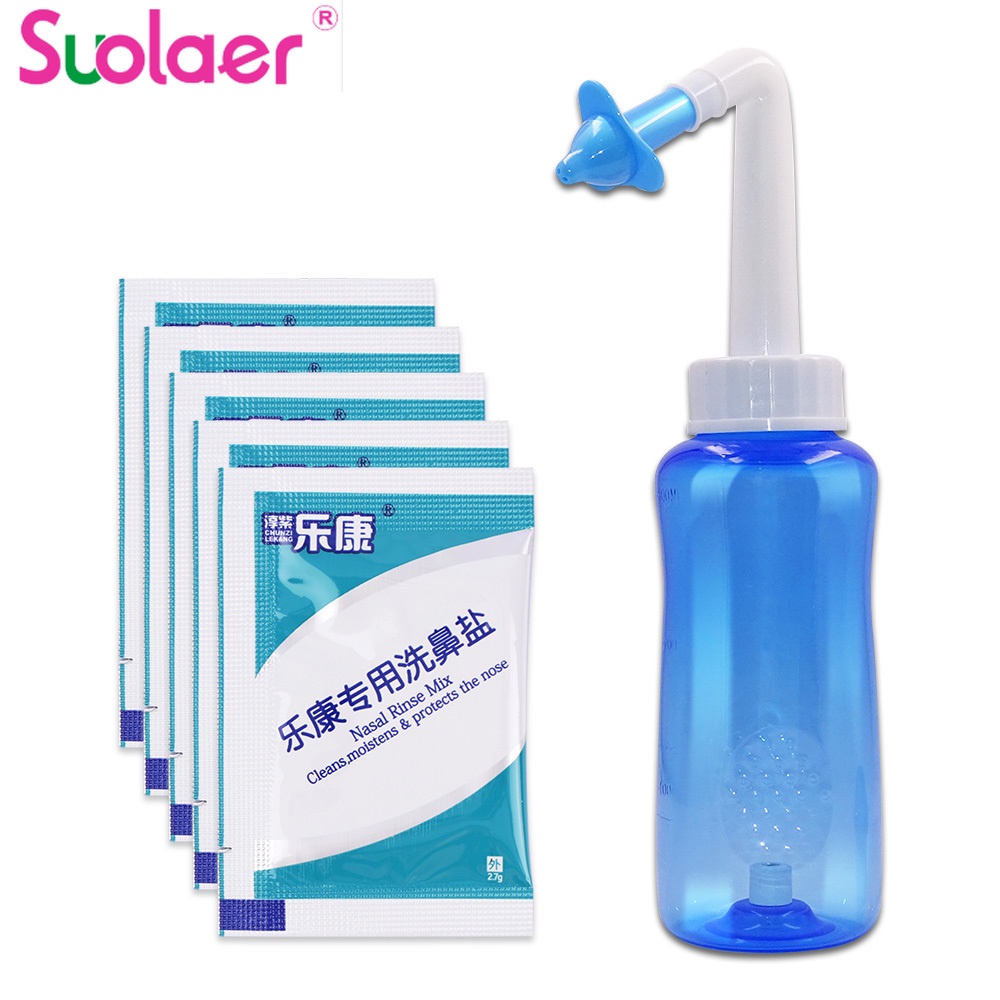 Suolaer Standard Nasal Nose Wash Detox Sinus Allergies Relief Rinse ...