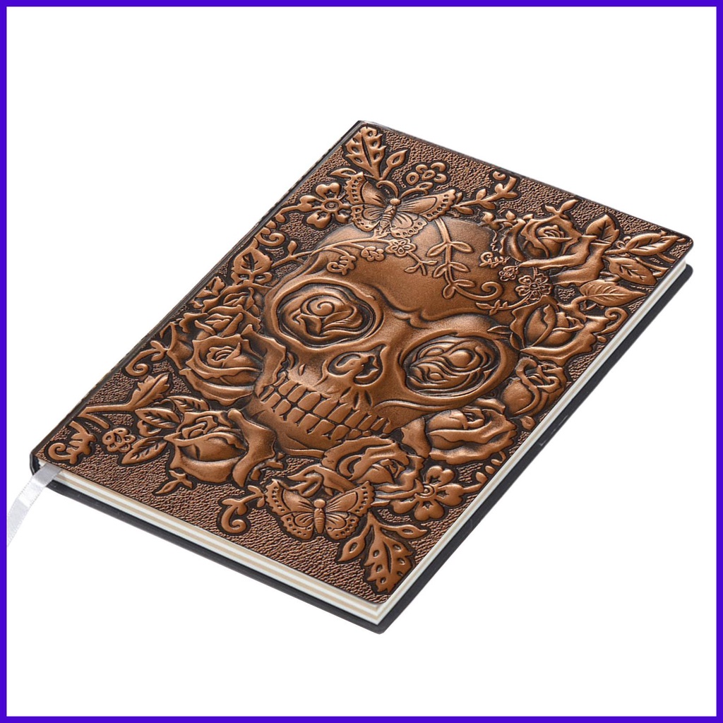 Embossed Notebook Embossed Leather Journal Writing Notebook Antique ...