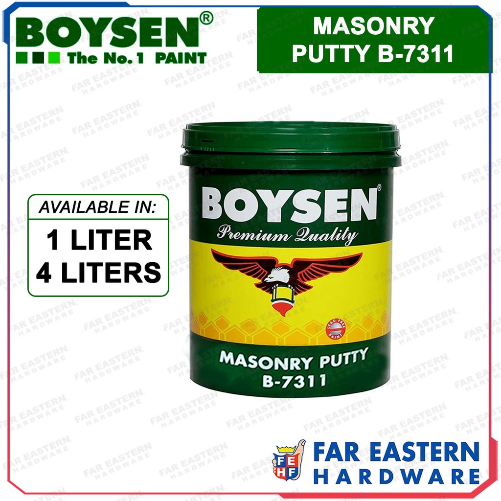 BOYSEN Masonry Putty B-7311 1 | 4 Liter | Shopee Philippines