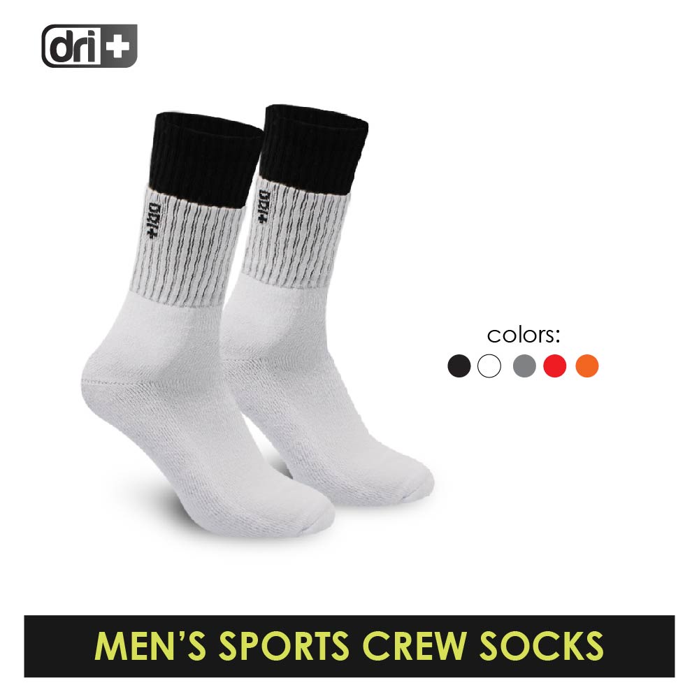 Dri Plus Men’s Extreme Performance Crew Socks 1 pair DMS2402 | Shopee ...