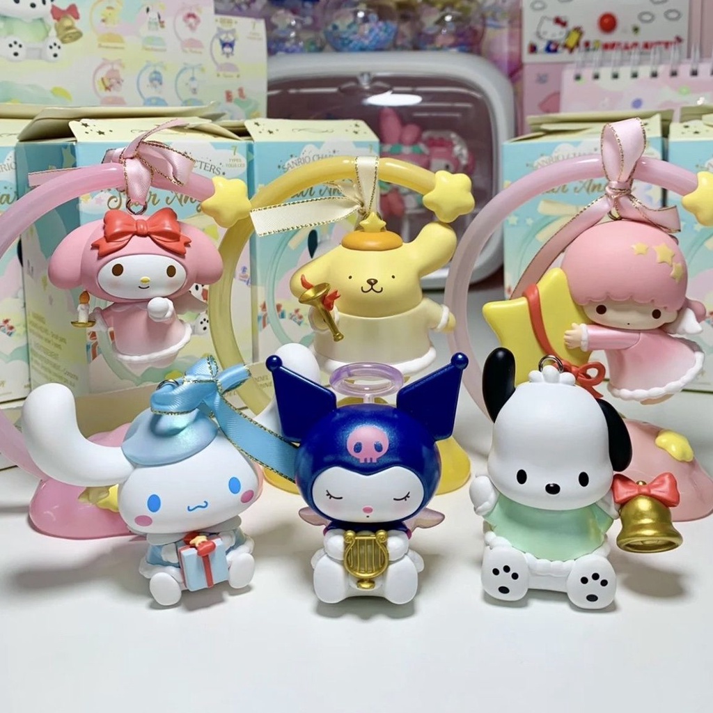 Sanrio Genuine Wish Angel Small Night Lamp Blind Box Pacha Gift for ...