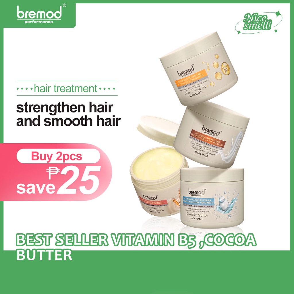 Bremod Hair Mask Premium Intensive Cocoa Butter Anti Fall Flat Hair