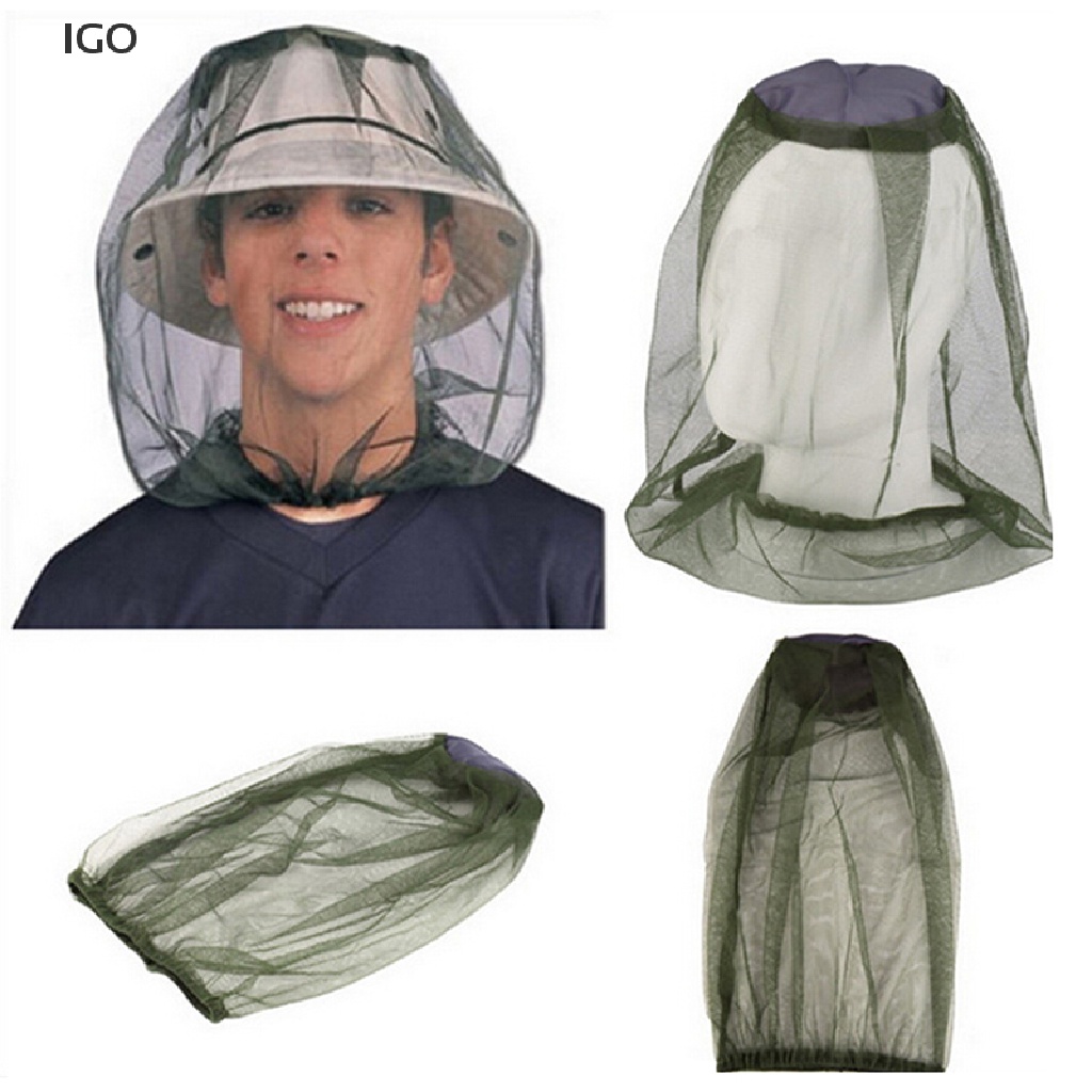 IGO MOSQUITO MOSI INSECT MIDGE BUG MESH HEAD NET FACE PROTECTOR TRAVEL ...