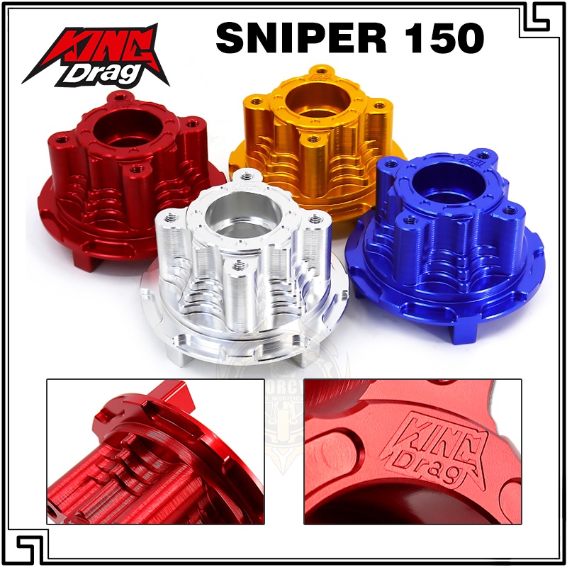 King Drag CNC Sprocket Hub /Plunge Hub / Flange Hub 4 Holes Sniper150