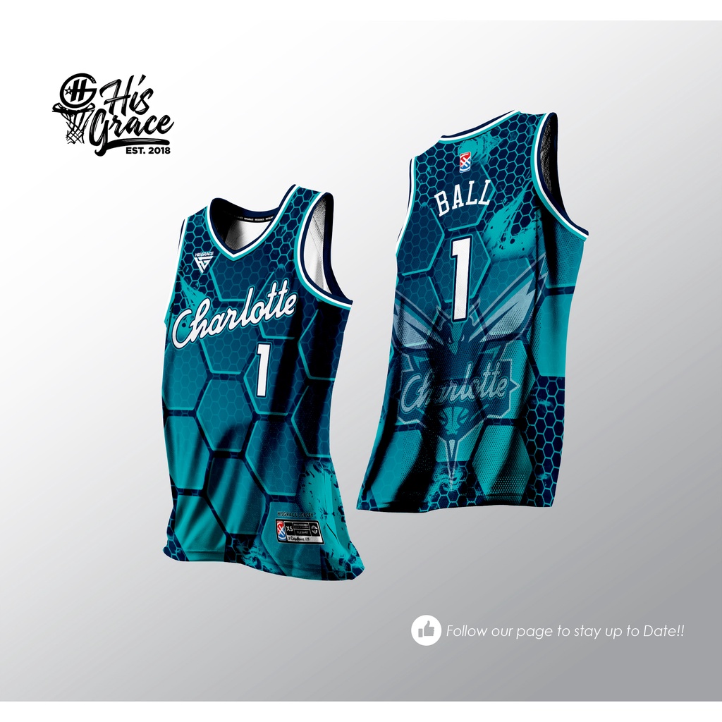 CHARLOTTE HORNETS BALL HG JERSEY FULL SUBLIMATION