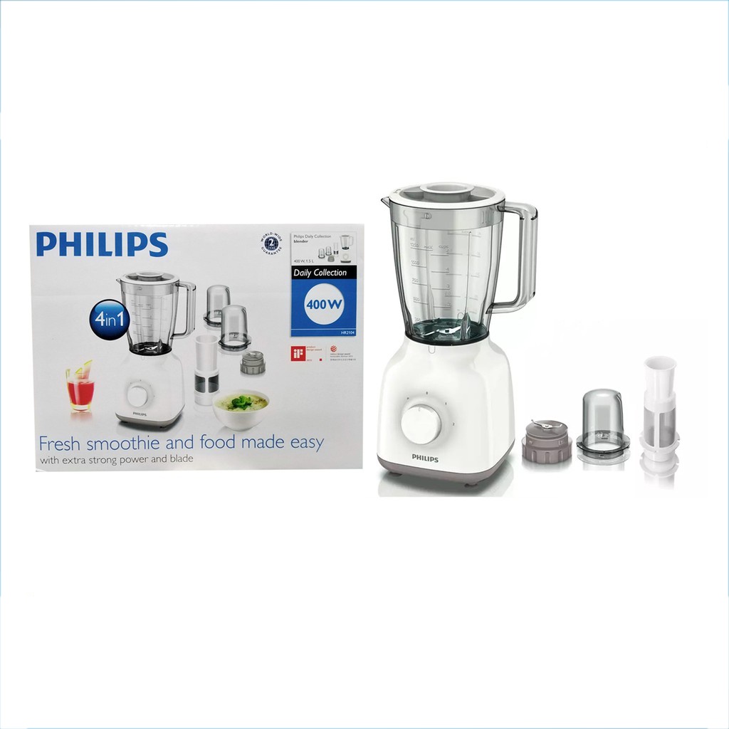 Blender HR2104 For perfect smoothie and food preparation 400W Shopee Philippines